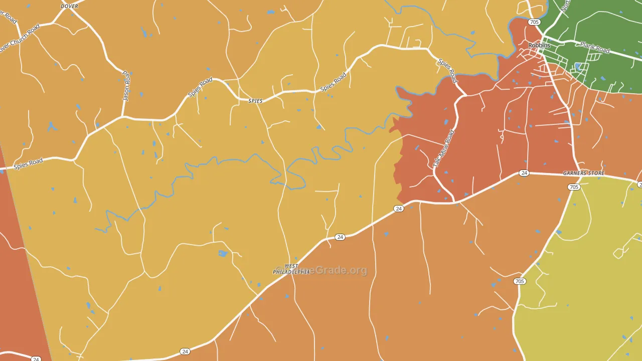 Spies, NC Map of Vandalism Rates