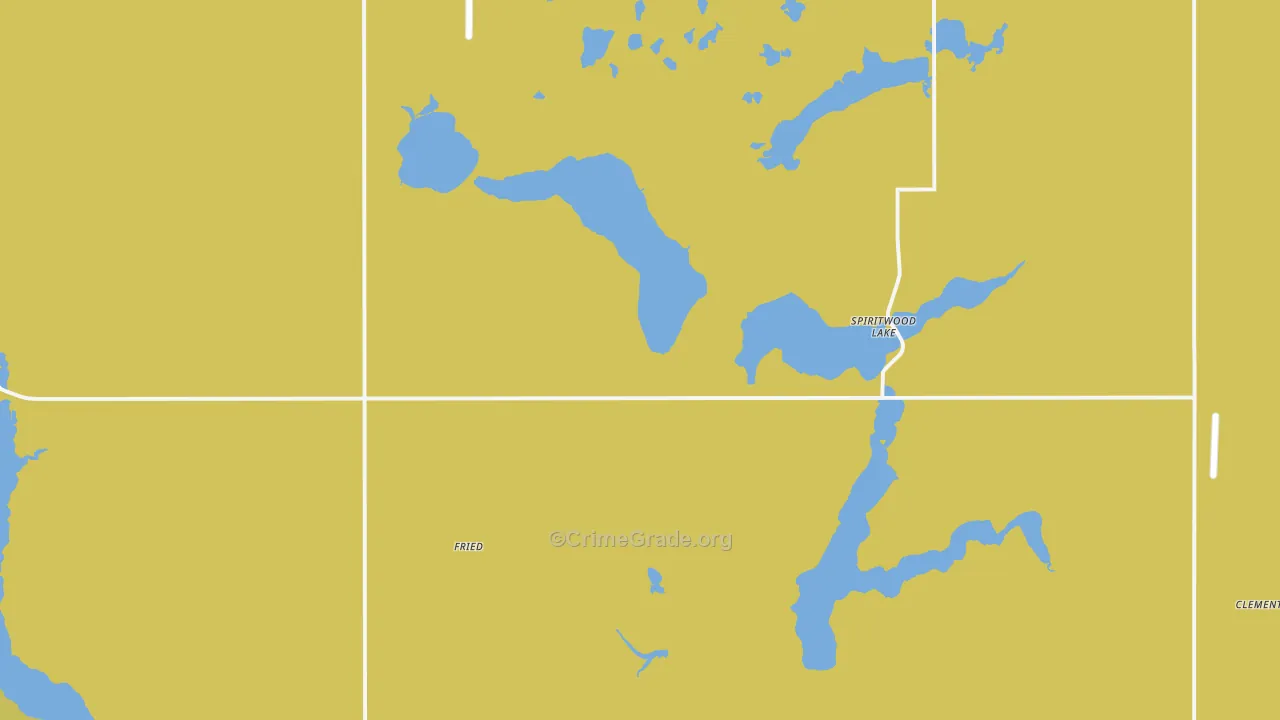 Spiritwood Lake, ND Map of Vandalism Rates
