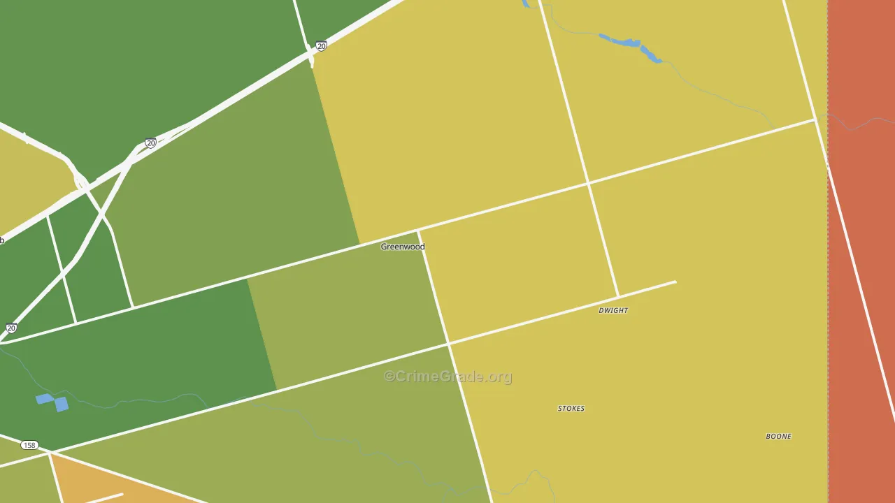 Spraberry, TX Map of Vandalism Rates