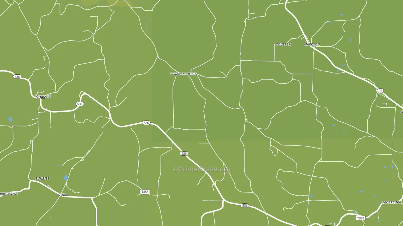 Sprankle Mills, PA Map of Vandalism Rates