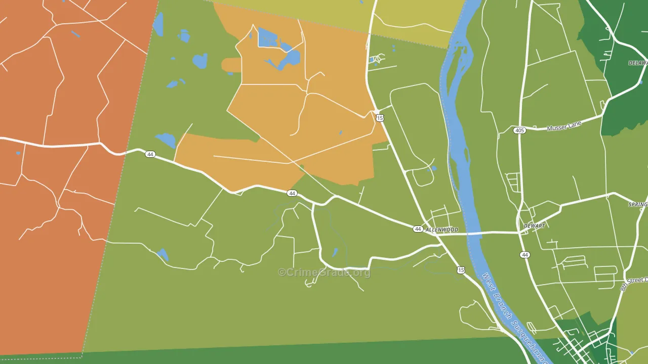 Spring Garden, PA Map of Vandalism Rates