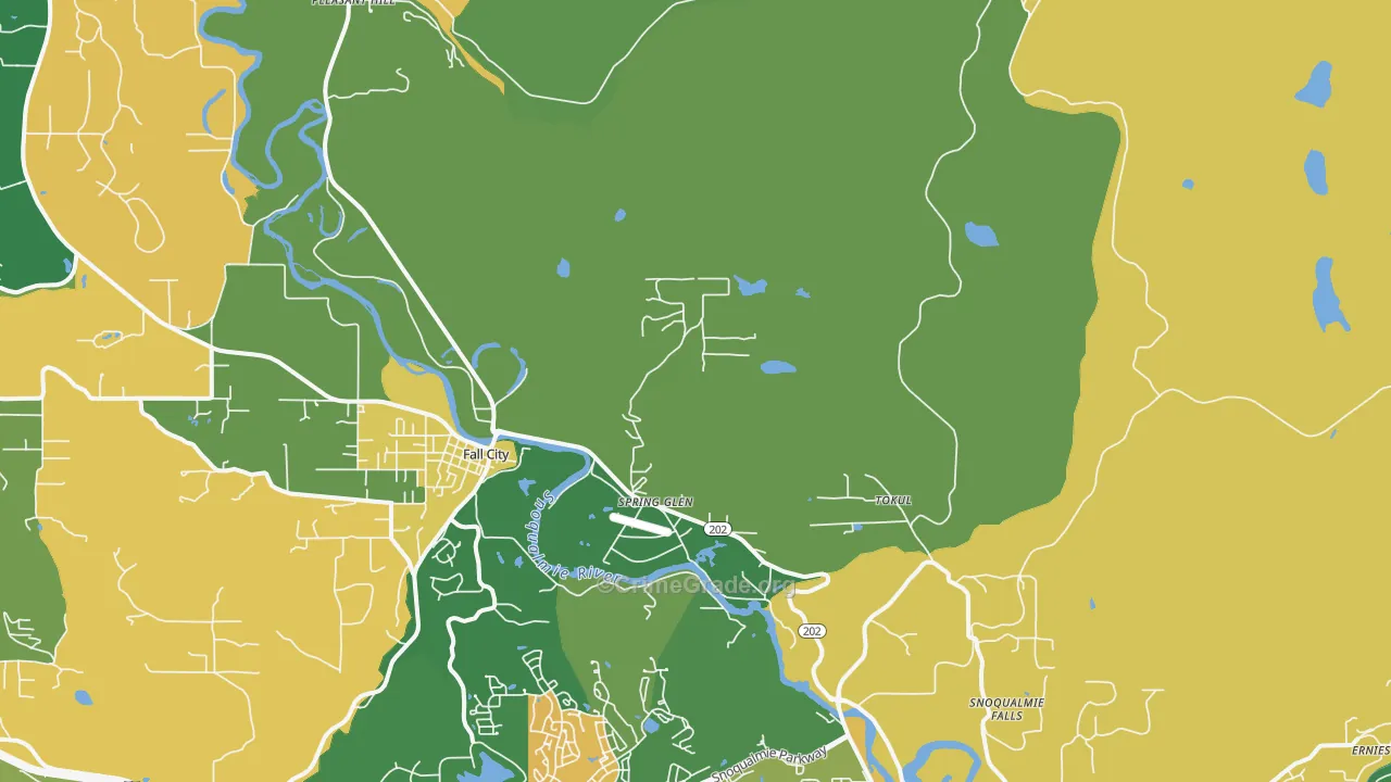 Spring Glen, WA Map of Vandalism Rates