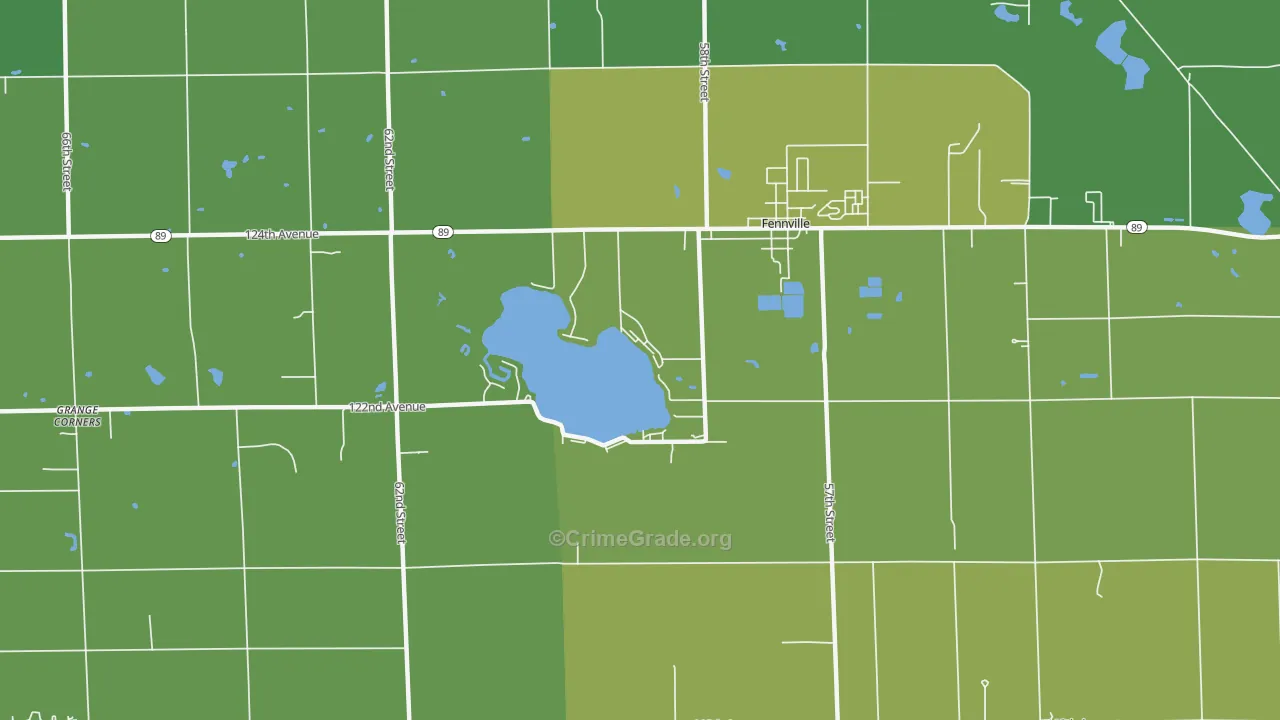 Spring Grove, MI Map of Vandalism Rates