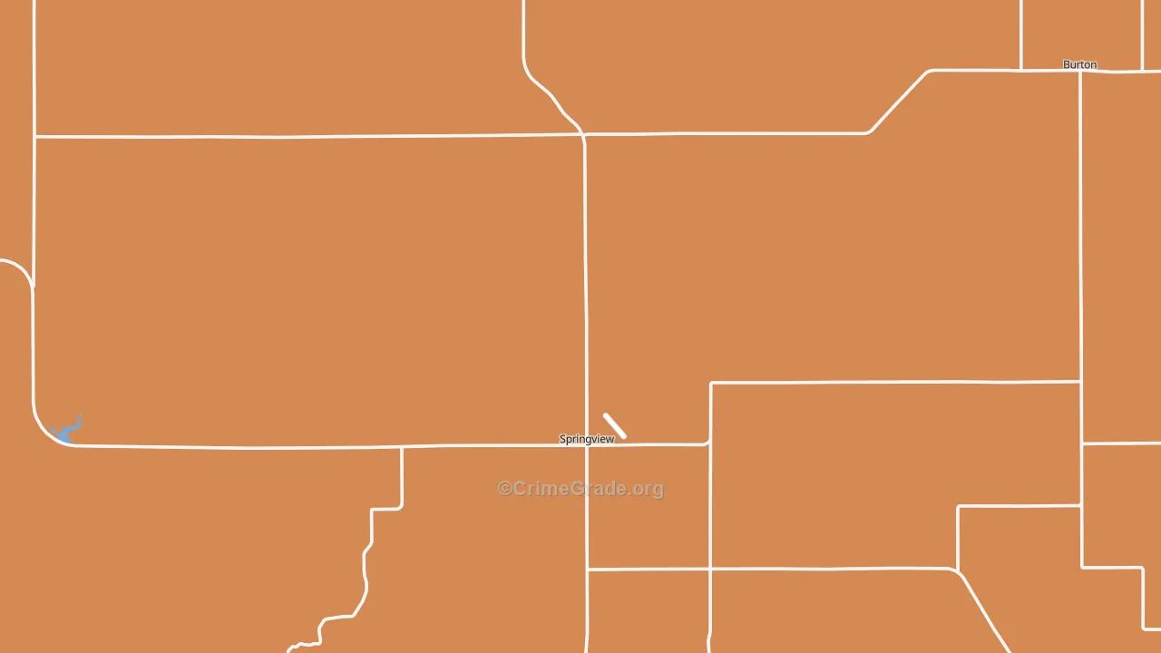 Springview, NE Map of Vandalism Rates