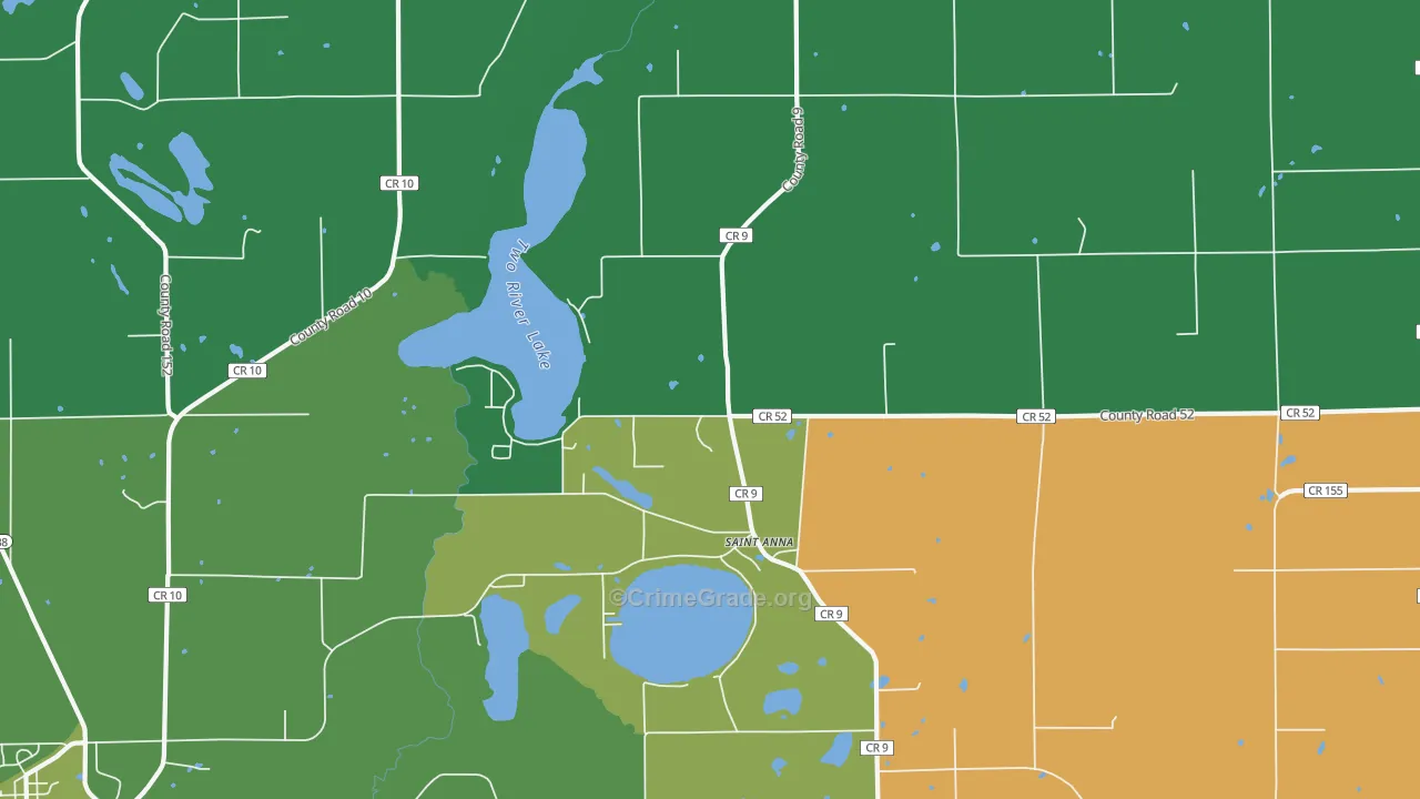 St. Anna, MN Map of Vandalism Rates