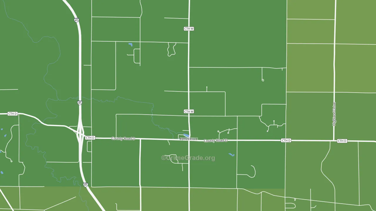 St. Anthony, WI Map of Vandalism Rates
