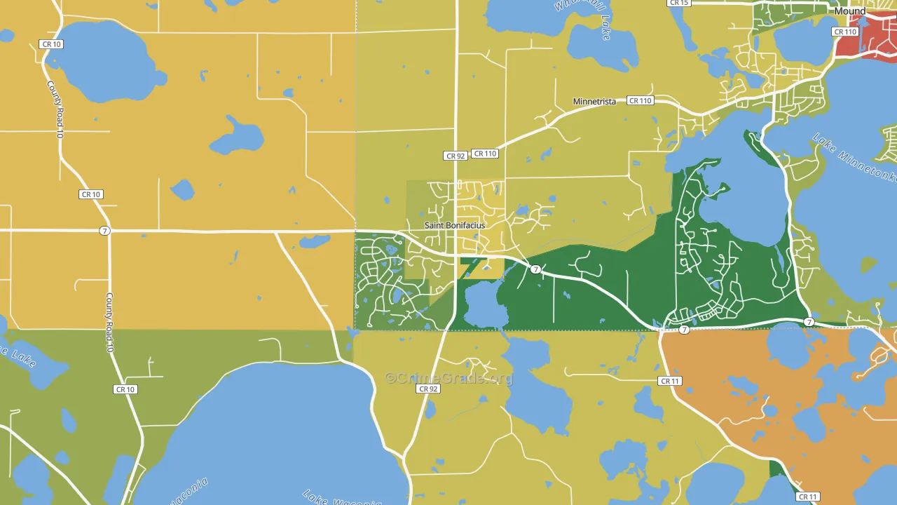 St. Bonifacius, MN Map of Vandalism Rates