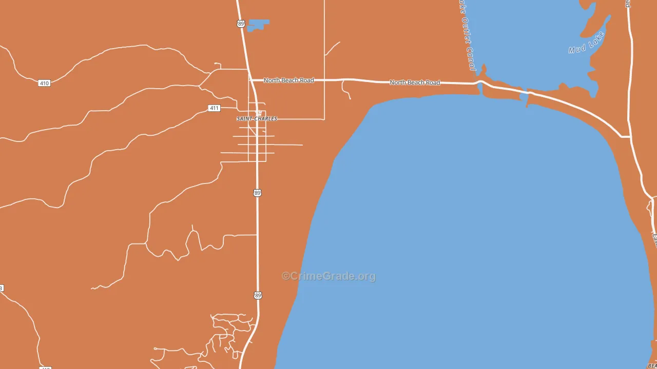 St. Charles, ID Map of Vandalism Rates
