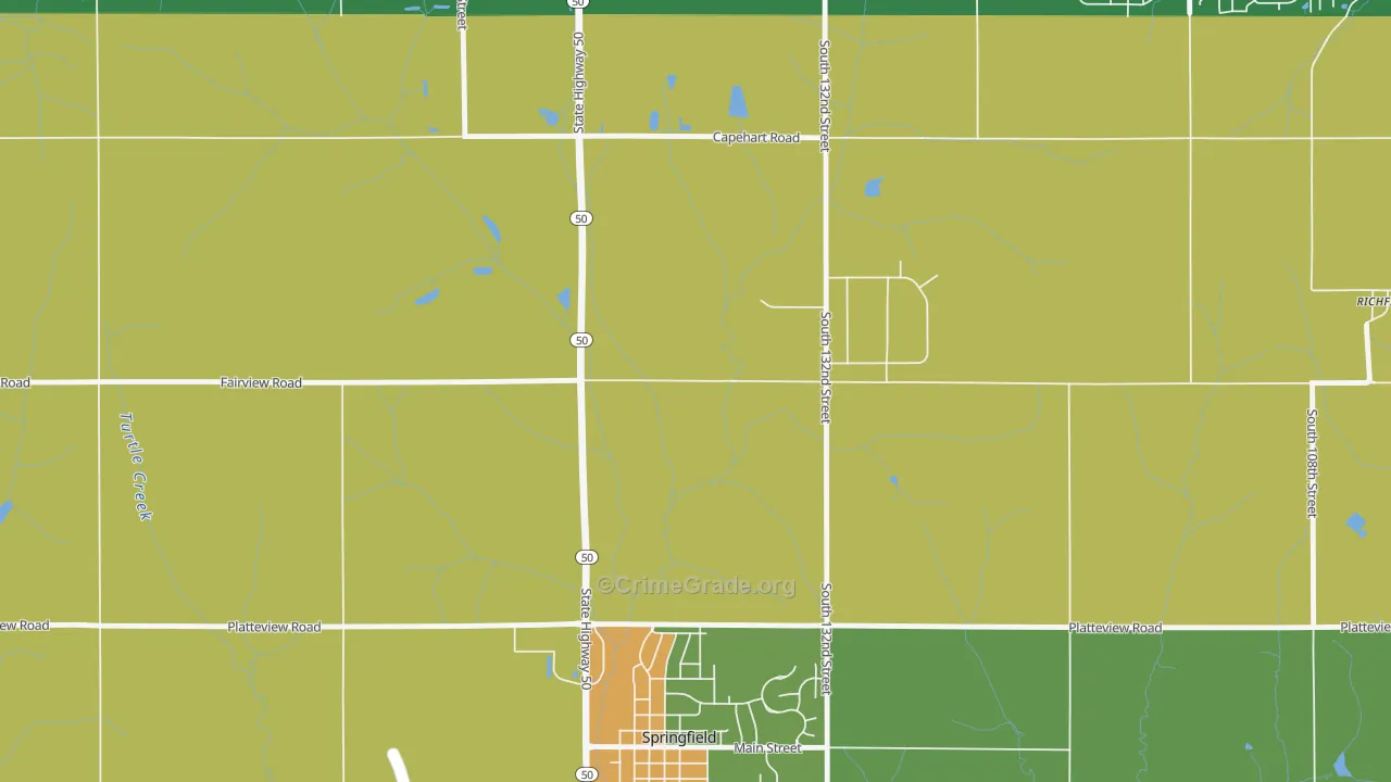 St. Columbans, NE Map of Vandalism Rates