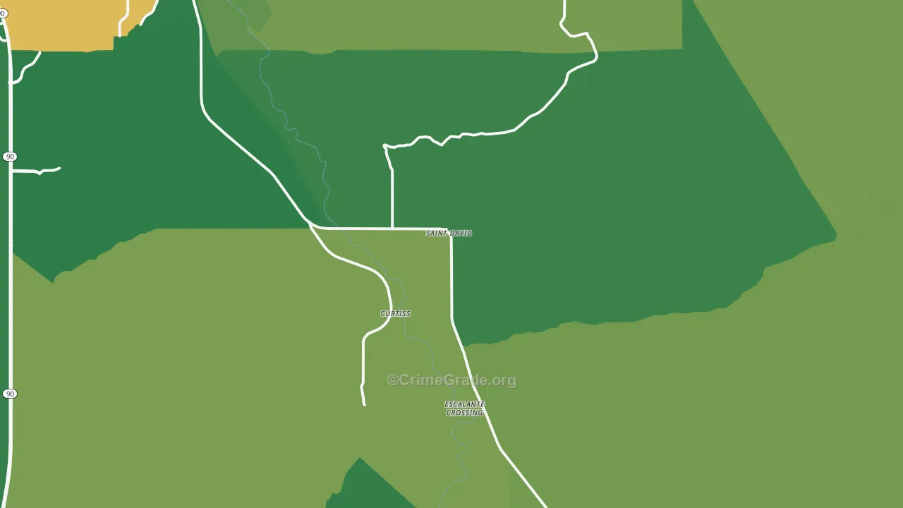 St. David, AZ Map of Vandalism Rates