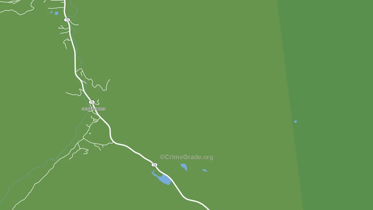 St. Huberts, NY Map of Vandalism Rates