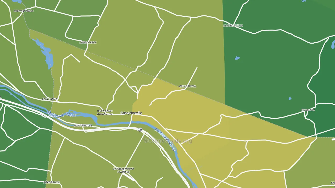 St. Johnsville, NY Map of Vandalism Rates