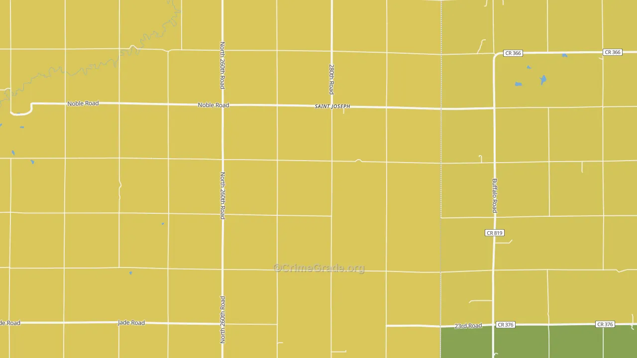 St. Joseph, KS Map of Vandalism Rates