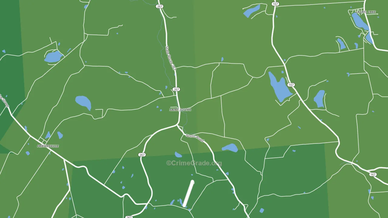 St. Joseph, PA Map of Vandalism Rates