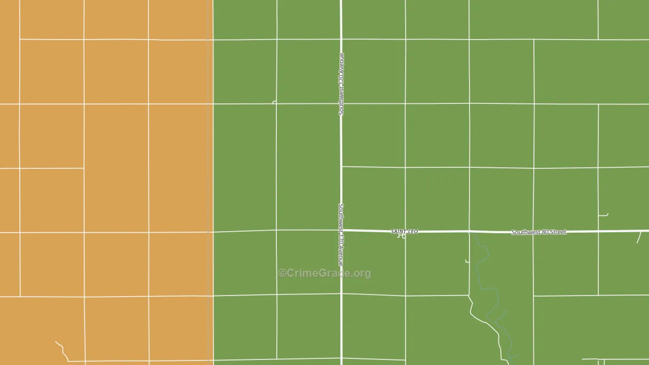 St. Leo, KS Map of Vandalism Rates