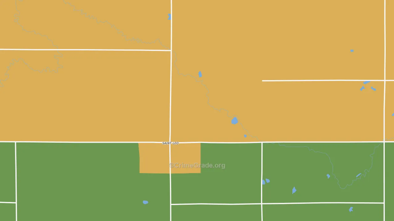 St. Leo, MN Map of Vandalism Rates