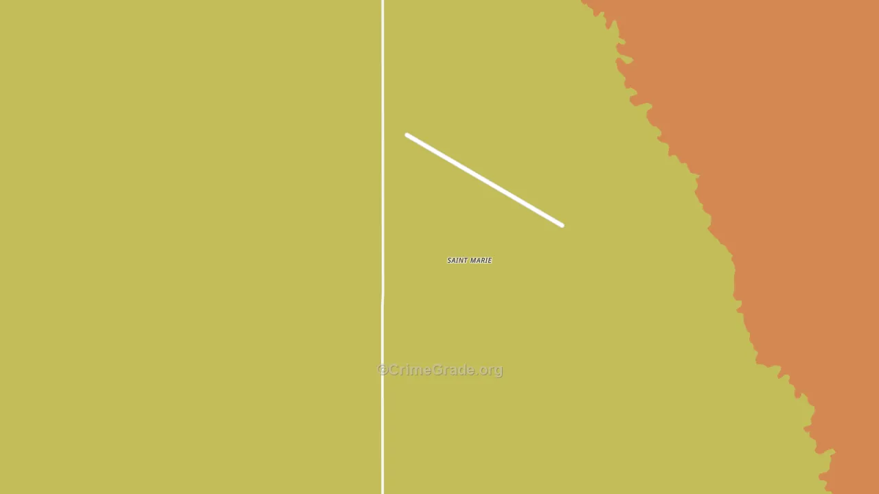 St. Marie, MT Map of Vandalism Rates