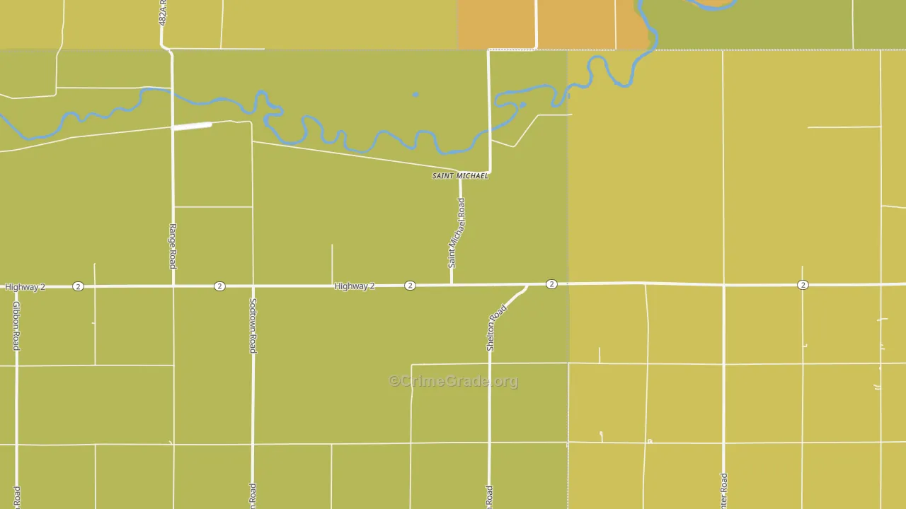 St. Michael, NE Map of Vandalism Rates