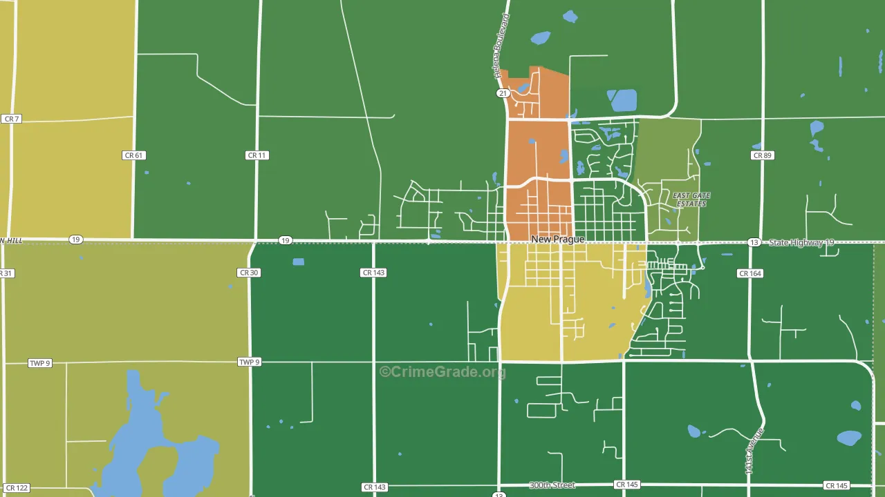 St. Patrick, MN Map of Vandalism Rates