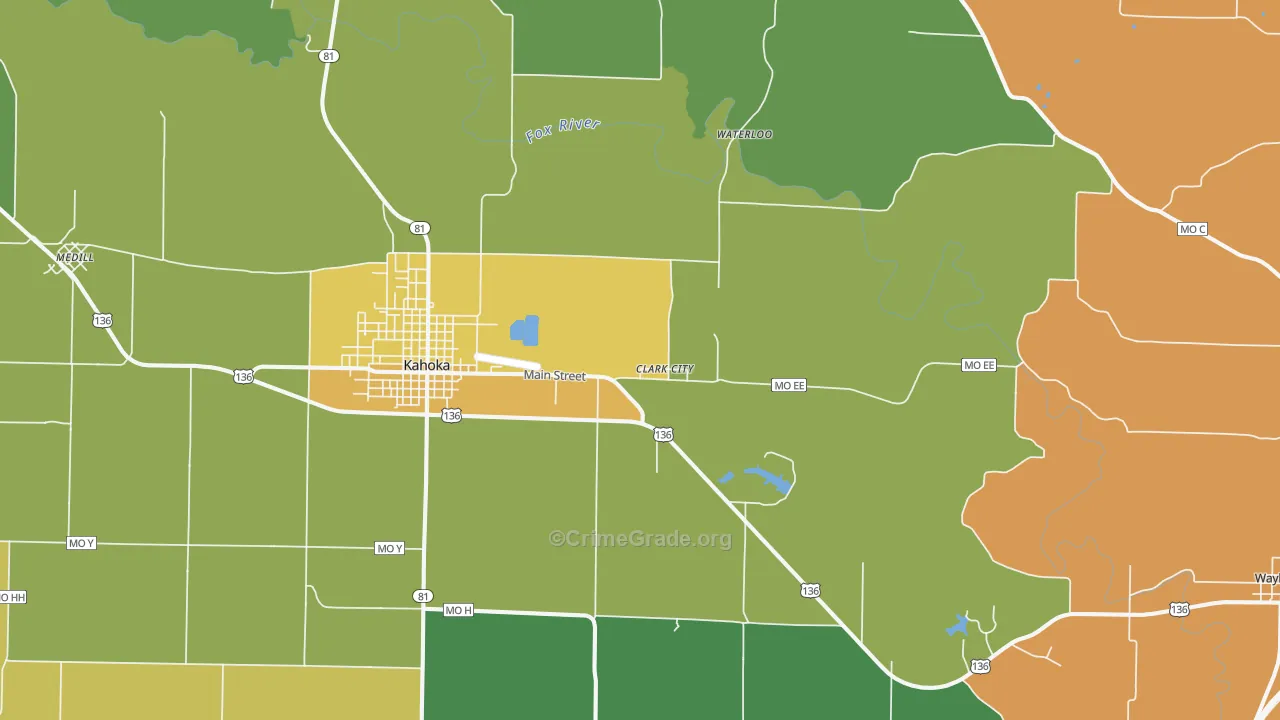 St. Patrick, MO Map of Vandalism Rates