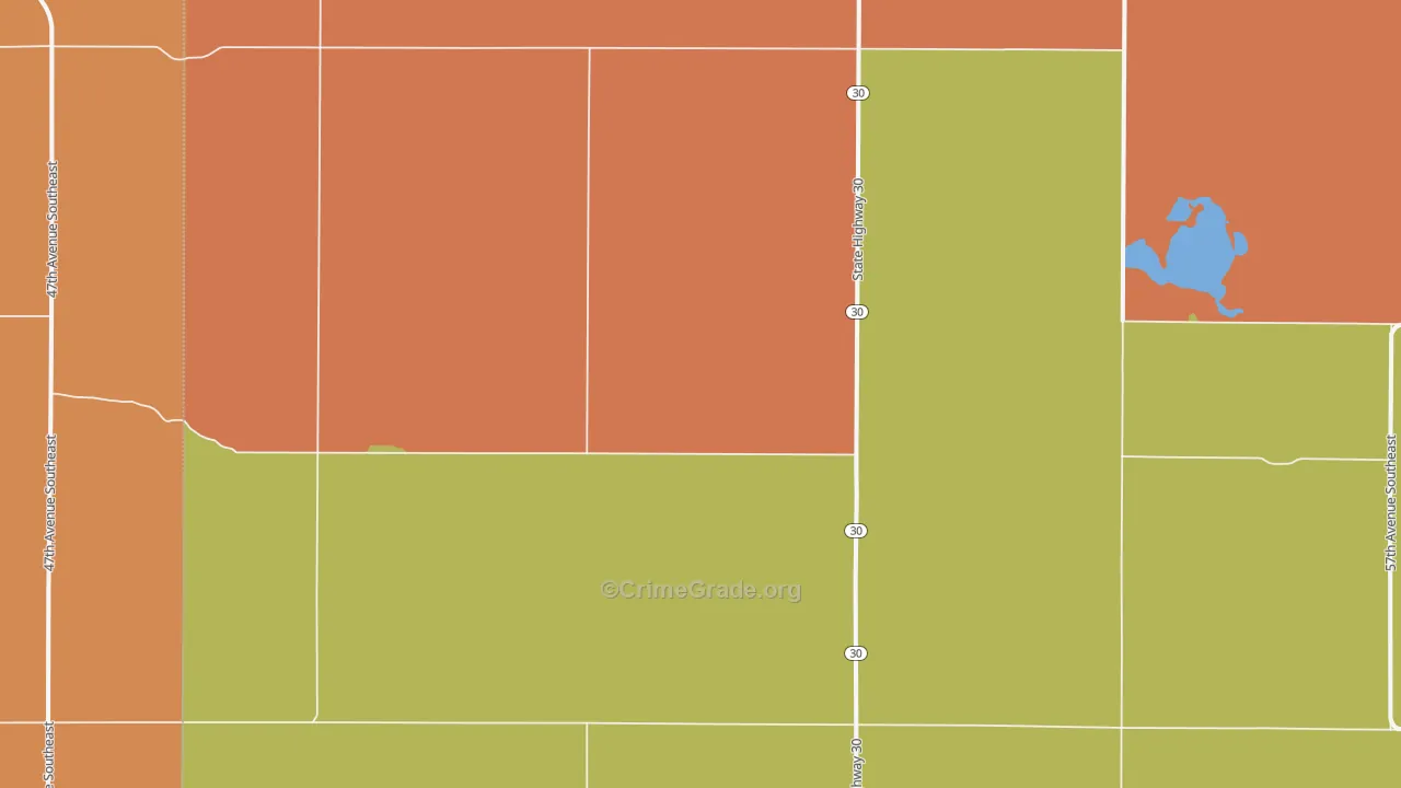 St. Paul, ND Map of Vandalism Rates