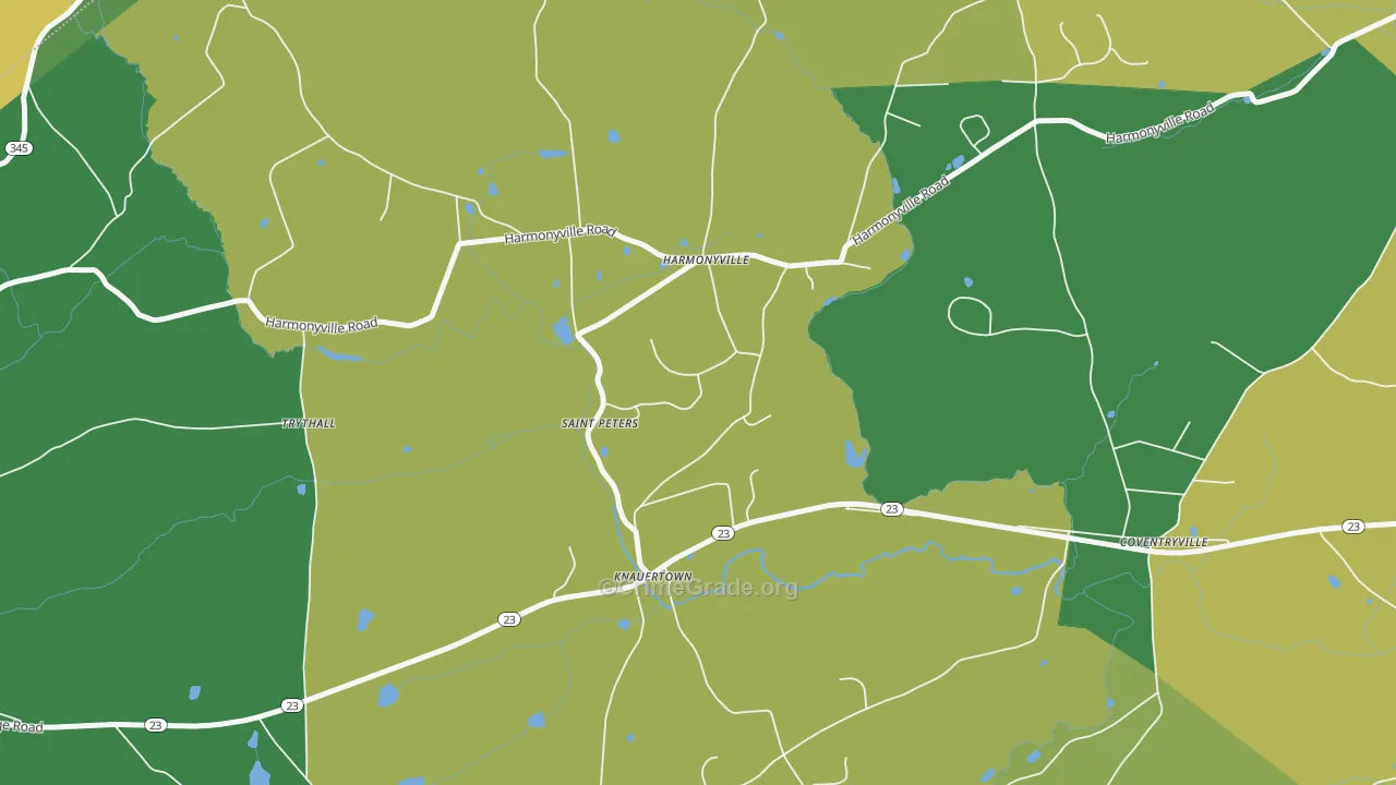 St. Peters, PA Map of Vandalism Rates