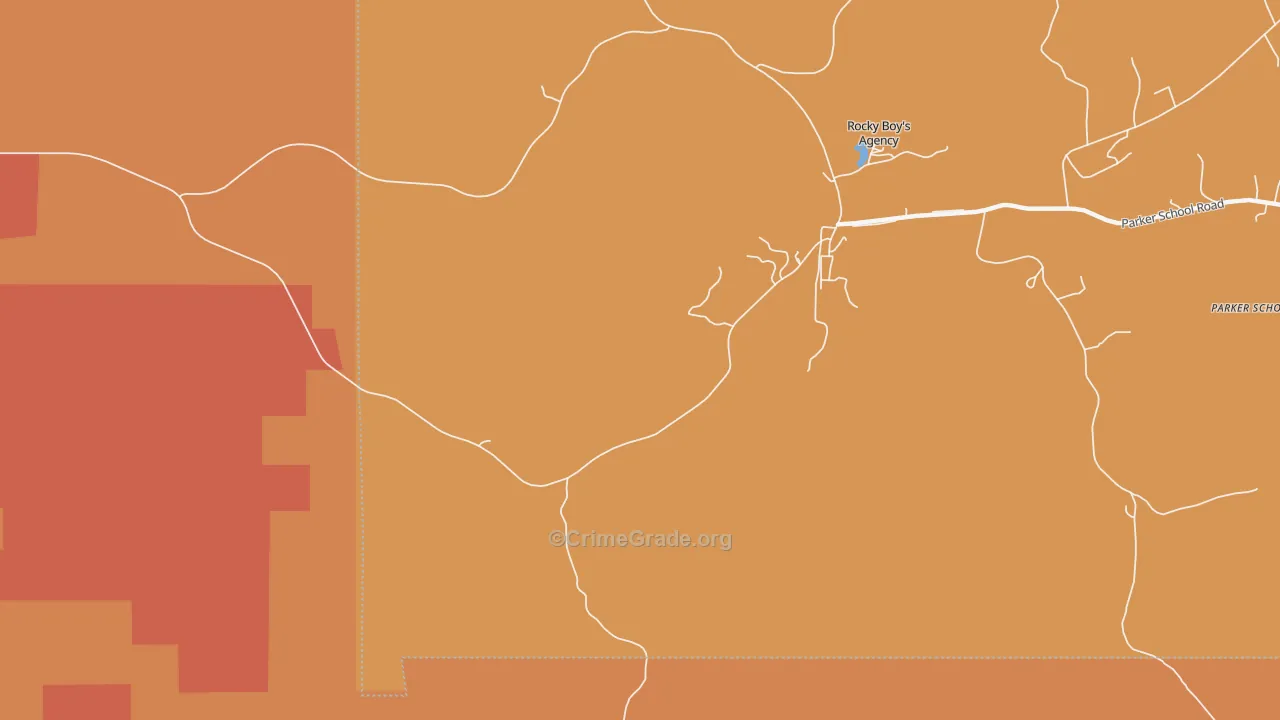 St. Pierre, MT Map of Vandalism Rates