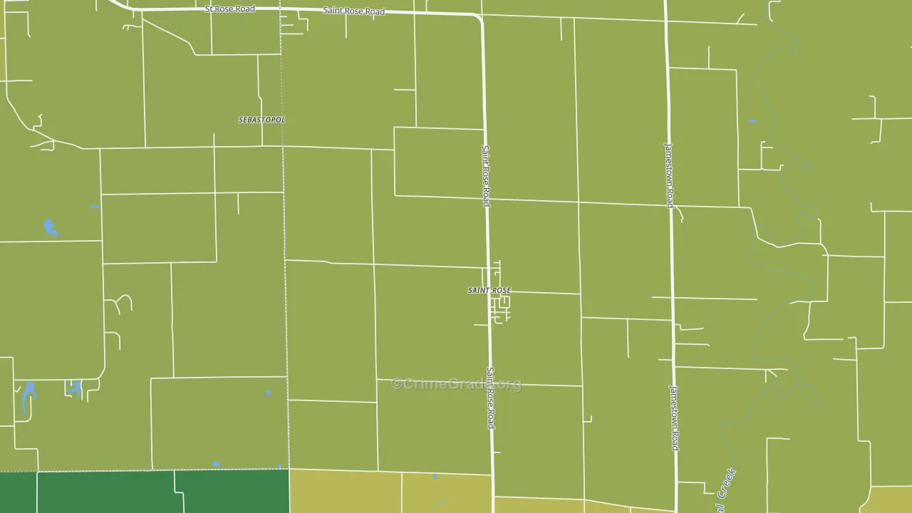 St. Rose, IL Map of Vandalism Rates