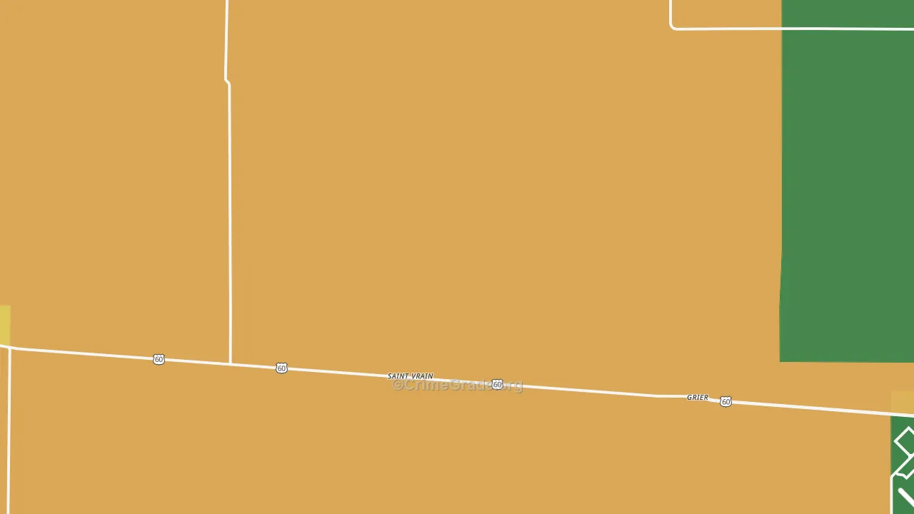 St. Vrain, NM Map of Vandalism Rates