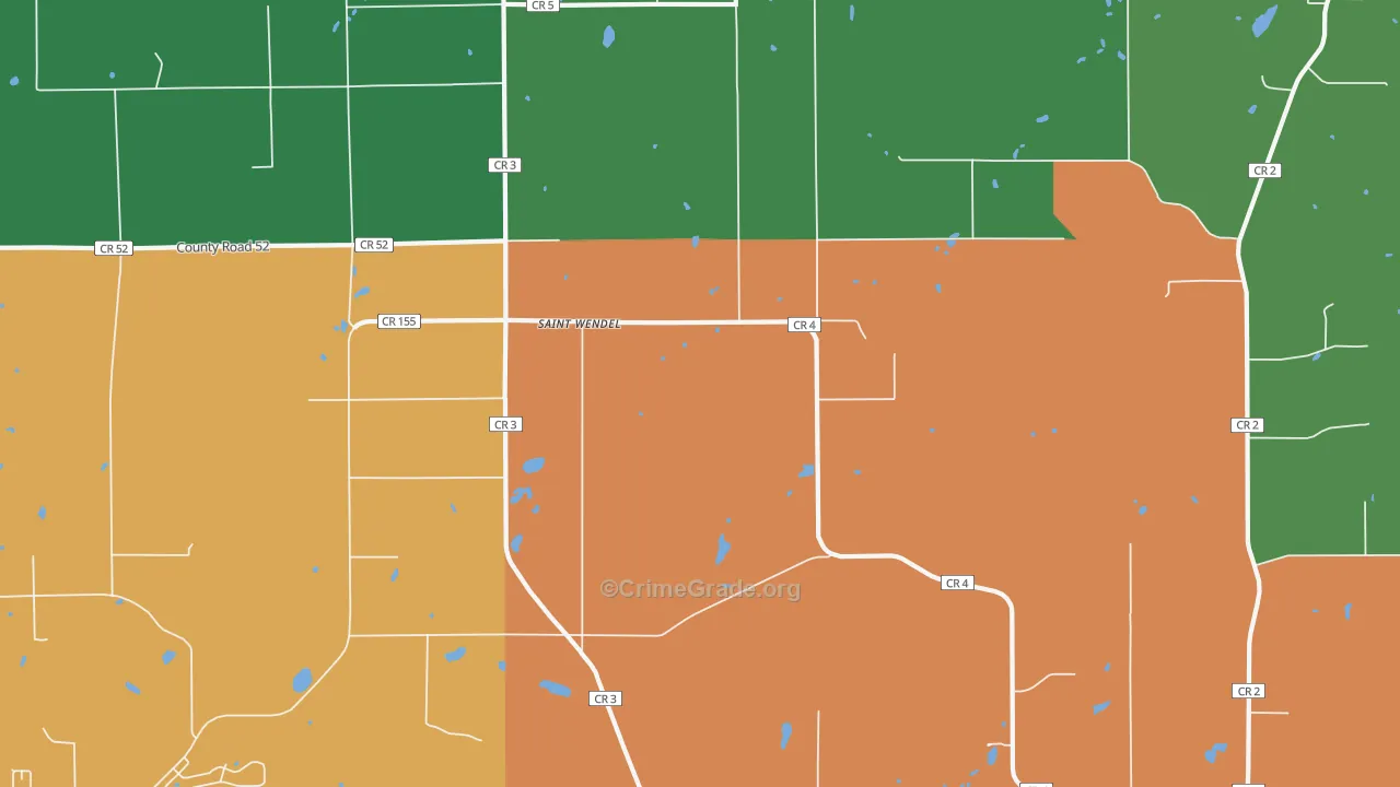 St. Wendel, MN Map of Vandalism Rates