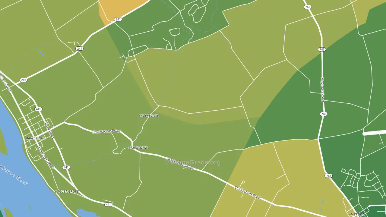 Stacktown, PA Map of Vandalism Rates
