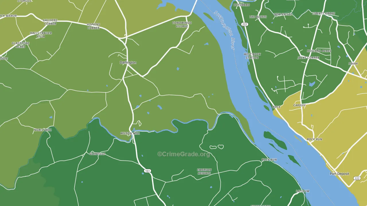 Stafford, MD Map of Vandalism Rates