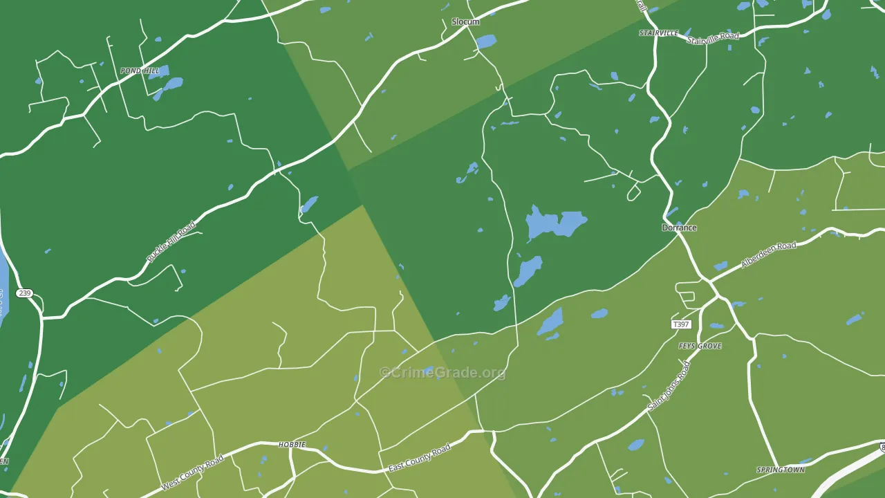 Stairville, PA Map of Vandalism Rates
