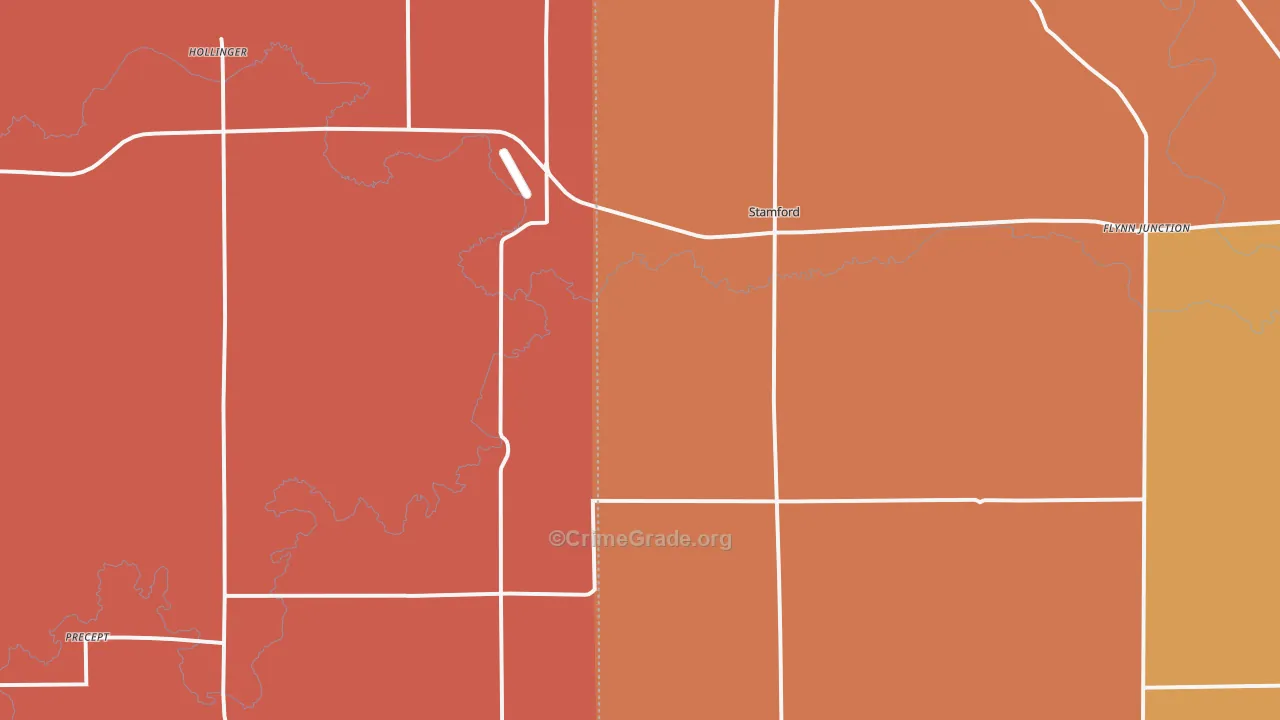 Stamford, NE Map of Vandalism Rates