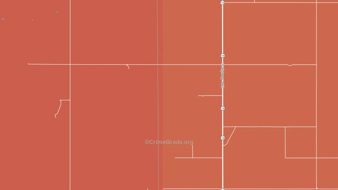 Stamford, SD Map of Vandalism Rates