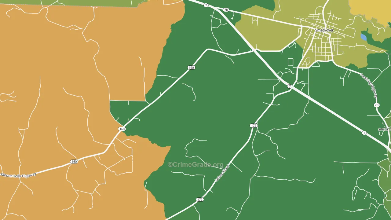 Standard Umpstead, AR Map of Vandalism Rates