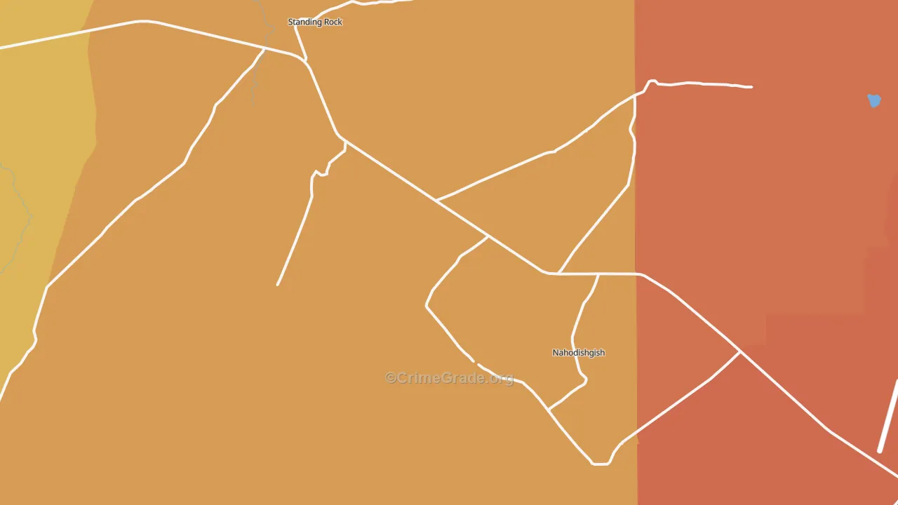 Standing Rock, NM Map of Vandalism Rates