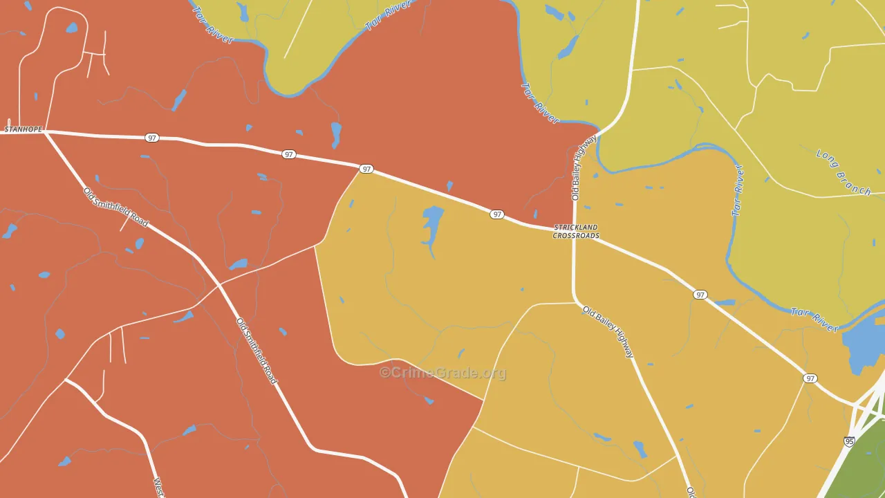 Stanhope, NC Map of Vandalism Rates