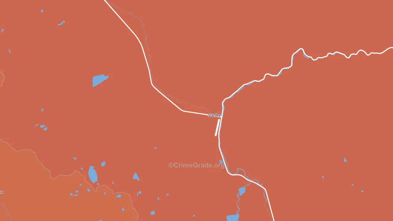Stanley, ID Map of Vandalism Rates