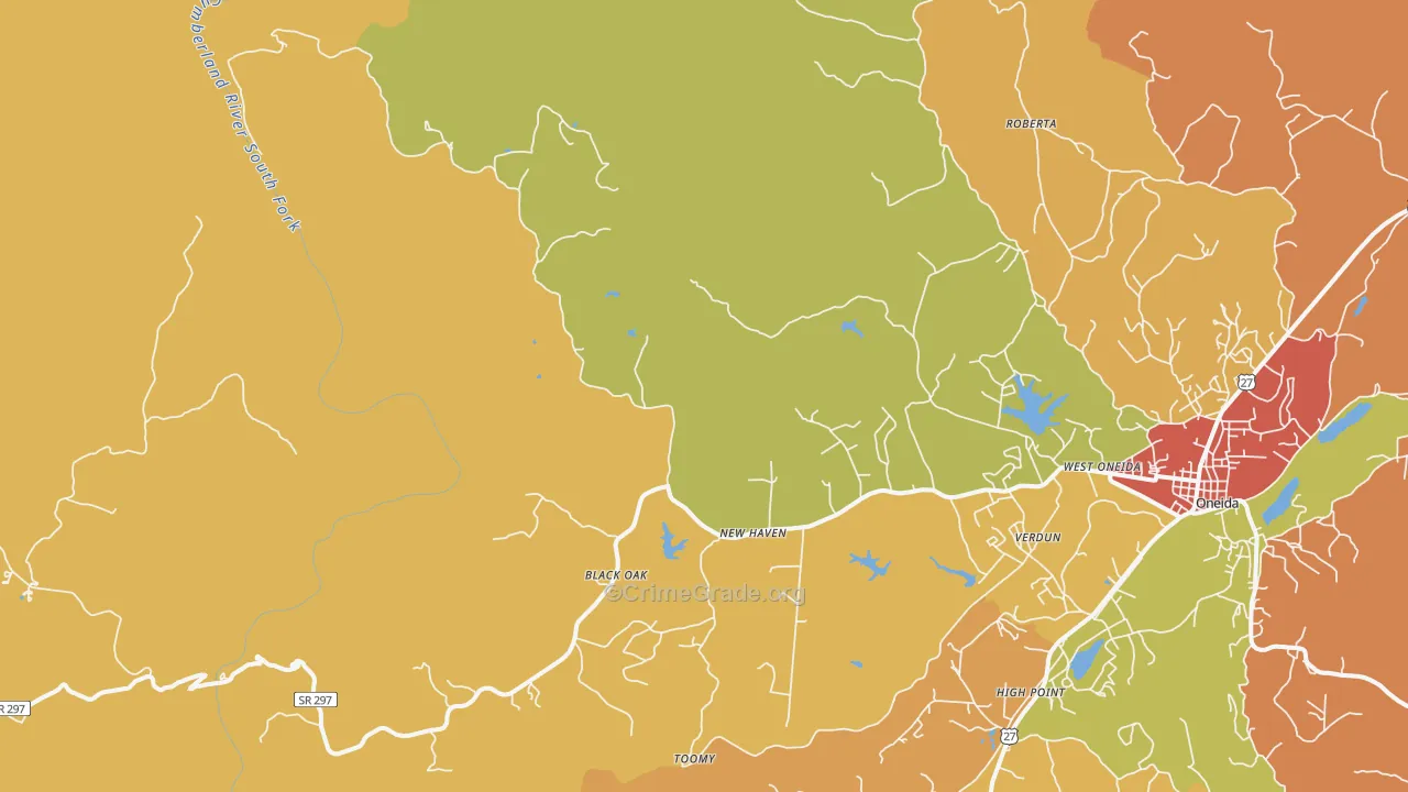Stanley Junction, TN Map of Vandalism Rates