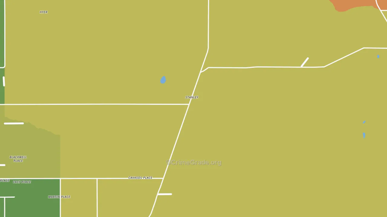 Stanley, NM Map of Vandalism Rates