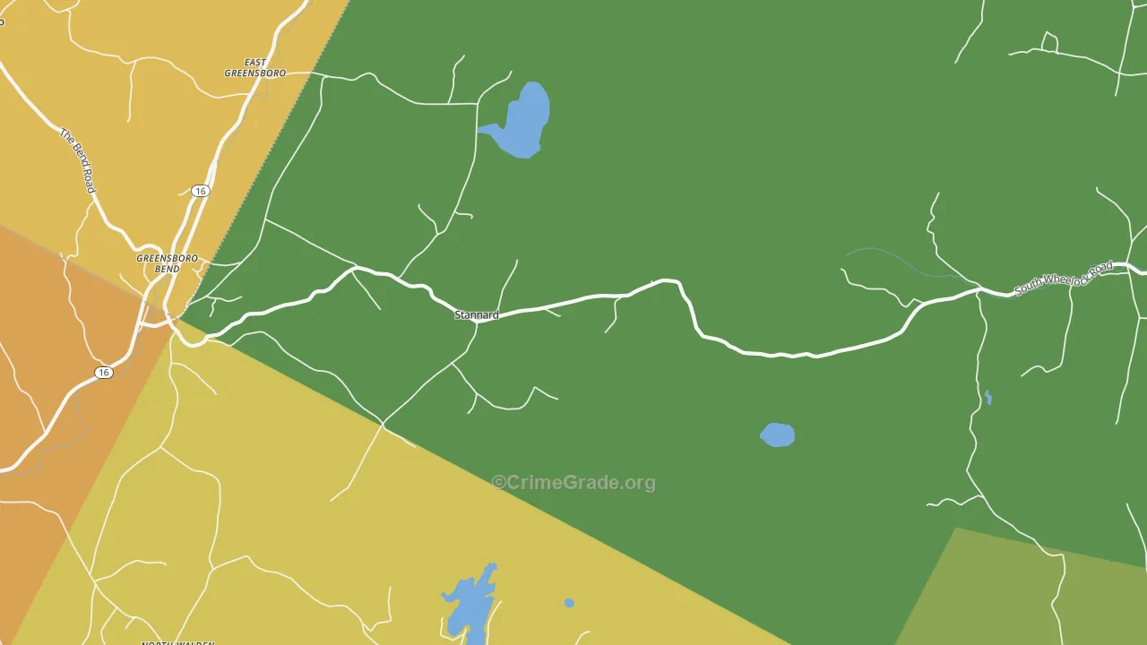 Stannard, VT Map of Vandalism Rates