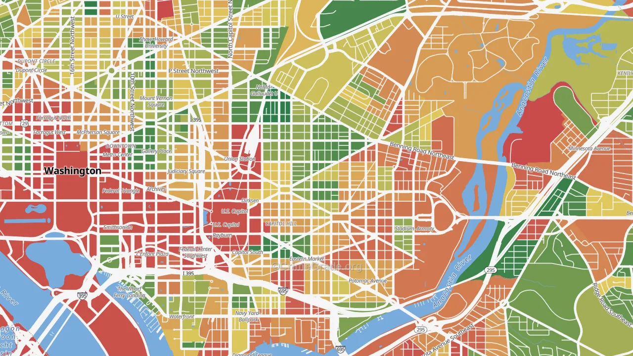 Stanton Park, Washington, DC Map of Vandalism Rates