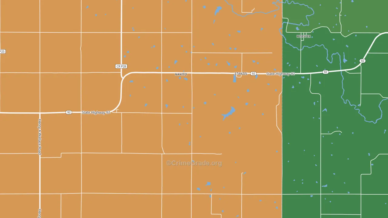Stanzel, IA Map of Vandalism Rates