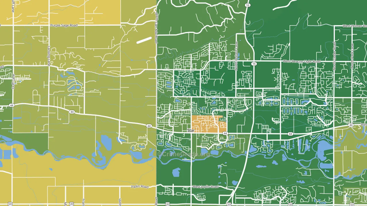 Star, ID Map of Vandalism Rates
