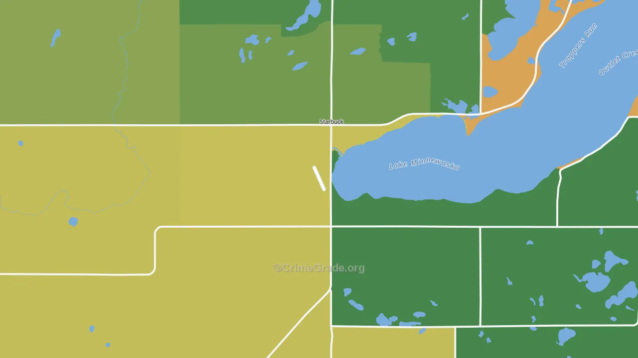Starbuck, MN Map of Vandalism Rates