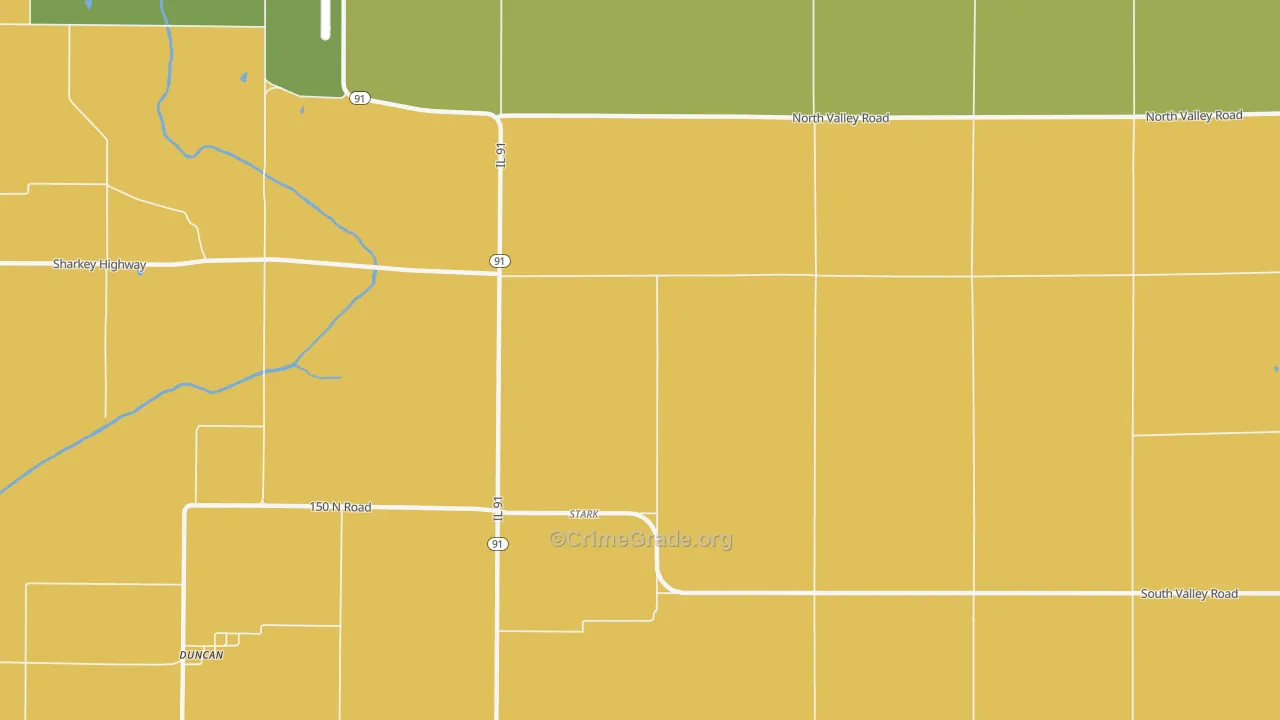 Stark, IL Map of Vandalism Rates
