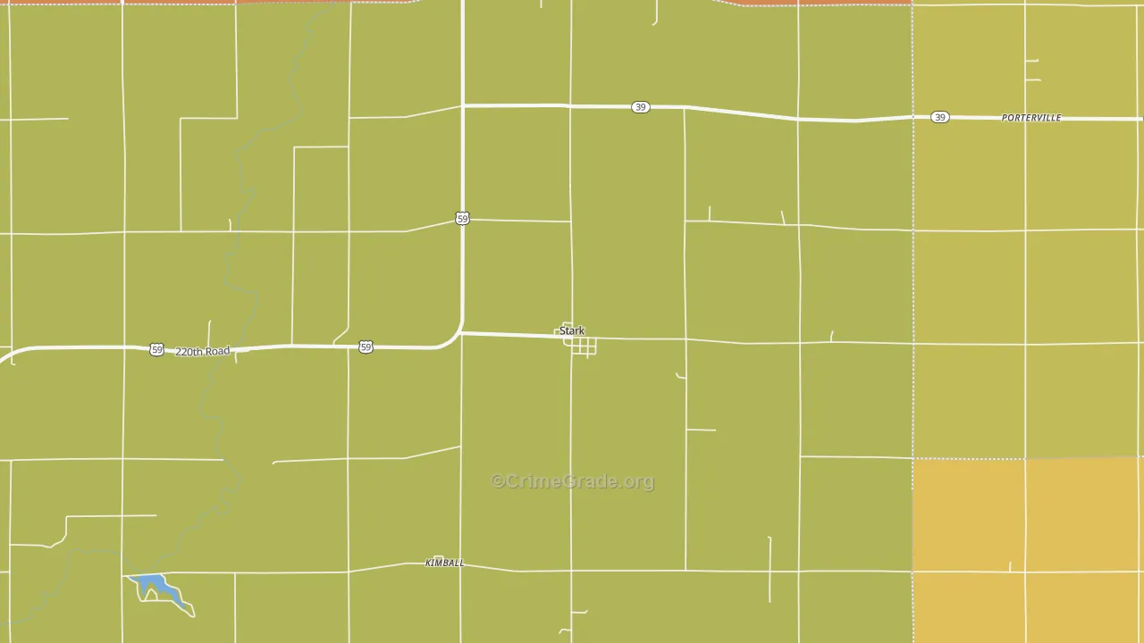 Stark, KS Map of Vandalism Rates