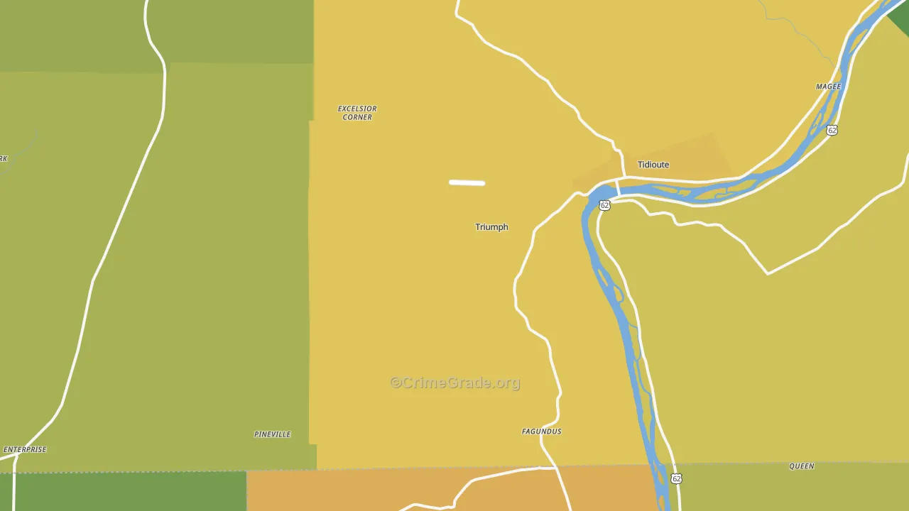 Starr, PA Map of Vandalism Rates