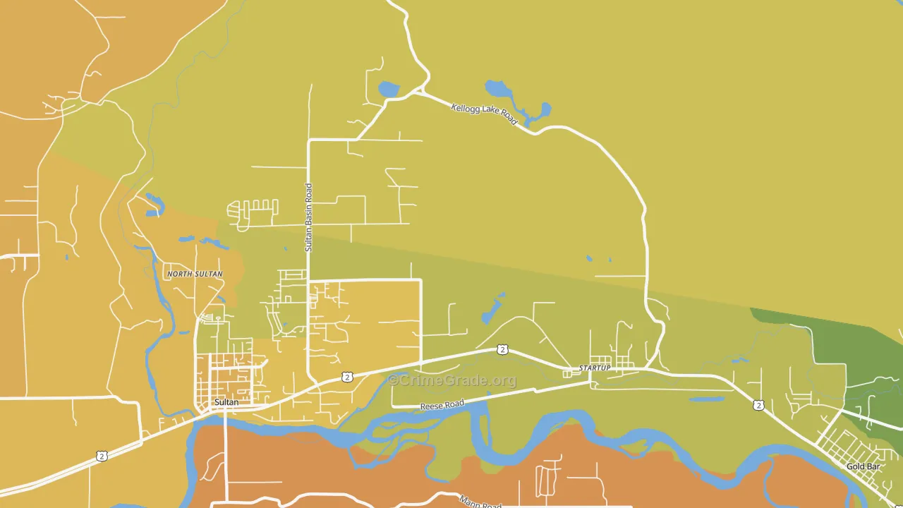 Startup, WA Map of Vandalism Rates